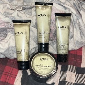 4 WEN Products NEW Re Moist INTENSIVE hair treatment, Anti-frizz styling cream